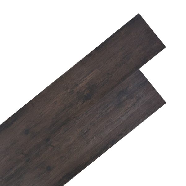 Tábuas soalho PVC não-autoadesivo 5,26m² 2mm carv. cinza-escuro