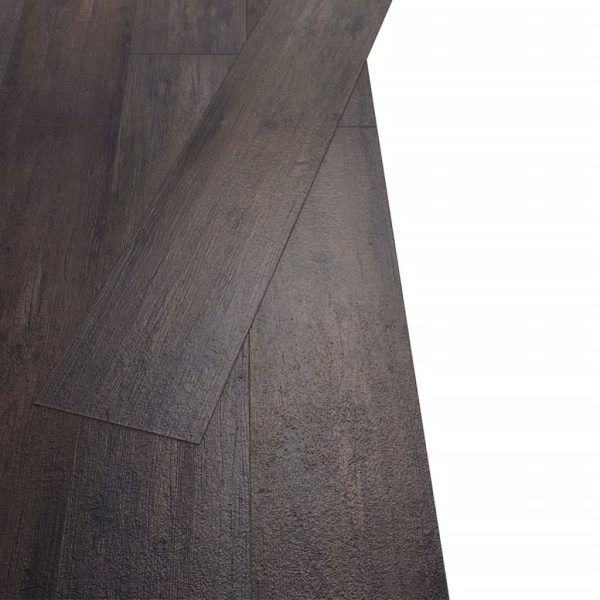 Tábuas soalho PVC não-autoadesivo 5,26m² 2mm carv. cinza-escuro - Image 3