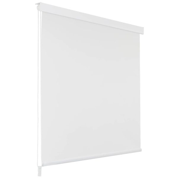 Estore de rolo para o duche 100x240 cm branco