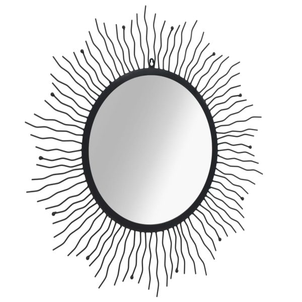 Espelho de parede raios de sol 80 cm preto - Image 2