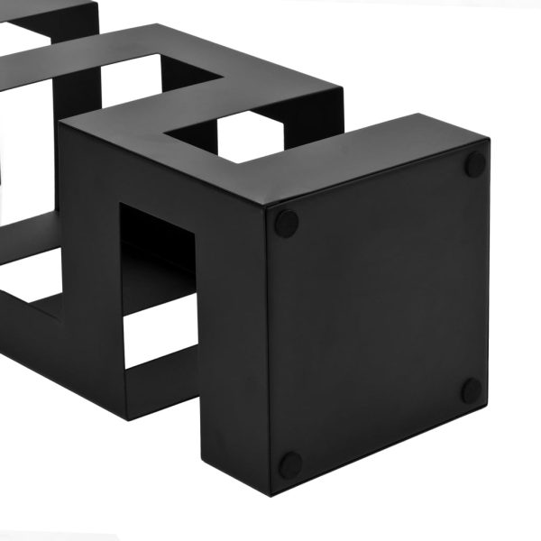 Suporte para guarda-chuvas estilo tetris em aço preto - Image 3