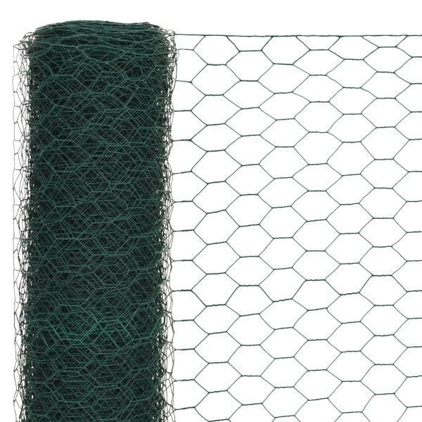 Cerca arame galinheiro 25x1,2 m aço c/ revestimento PVC verde - Image 3
