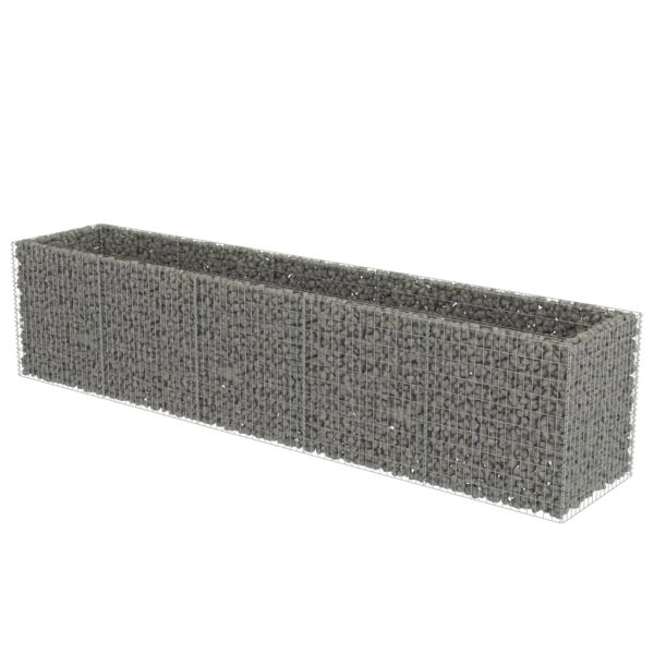 Canteiro elevado/cesto gabião 450x90x100 cm aço galvanizado - Image 2