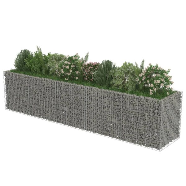Canteiro elevado/cesto gabião 450x90x100 cm aço galvanizado - Image 3