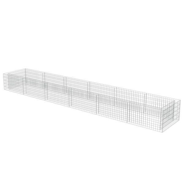 Canteiro elevado/cesto gabião 540x90x50 cm aço galvanizado - Image 3