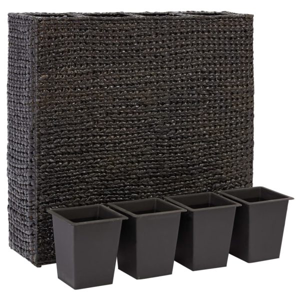 Floreira de jardim alta com 4 vasos jacinto de água preto - Image 2