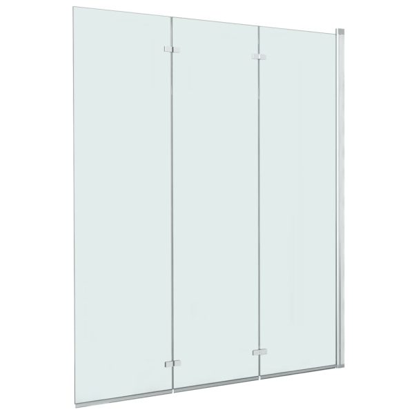 Divisória de chuveiro dobrável 3 painéis ESG 130x138 cm - Image 2