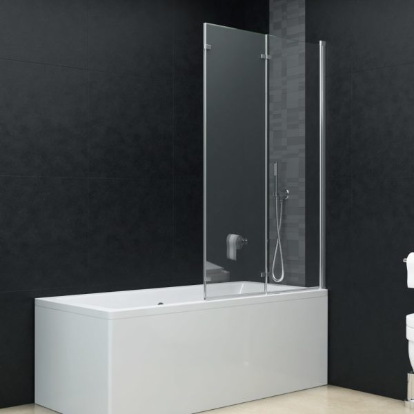 Divisória de chuveiro dobrável 3 painéis ESG 130x138 cm - Image 3