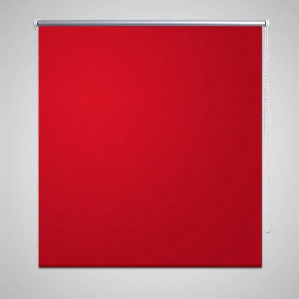 Estore de rolo 120 x 230 cm, Vermelho