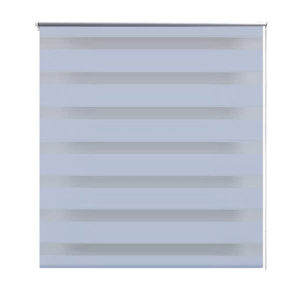 Estore de rolo 60 x 120 cm, linhas de zebra / Branco - Image 2