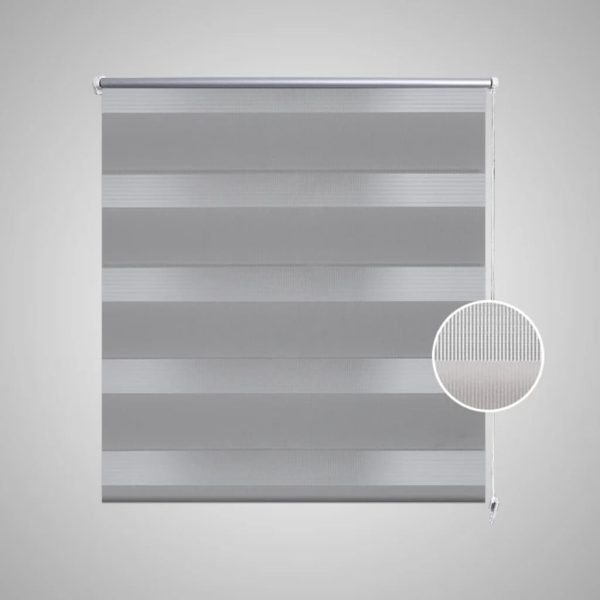 Estore de rolo 60 x 120 cm, linhas de zebra / Cinza - Image 3