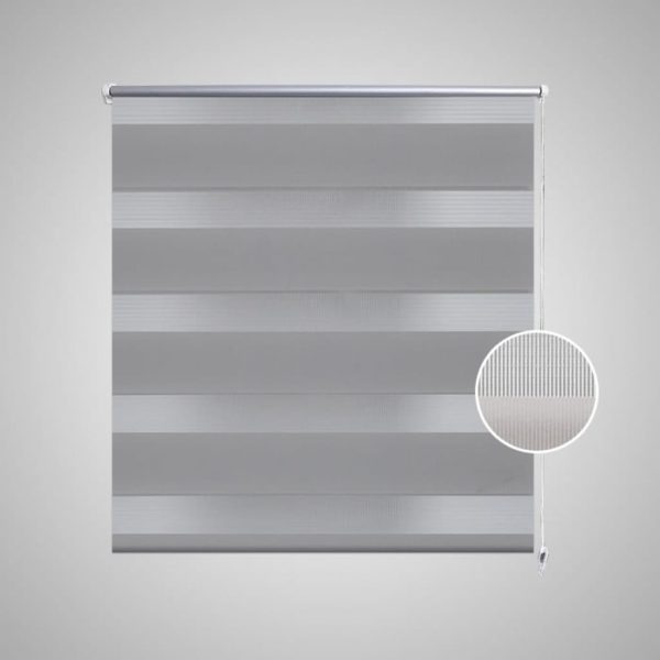 Estore de rolo 70 x 120 cm, linhas de zebra / Cinza - Image 3