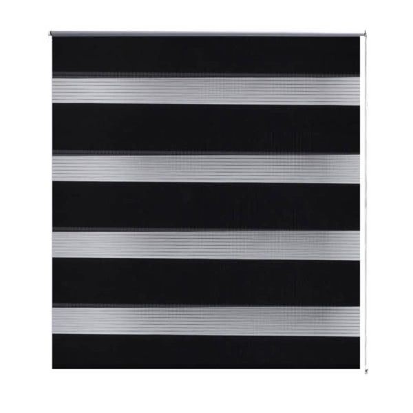 Estore de rolo 120 x 230 cm, linhas de zebra / Preto - Image 2