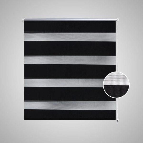 Estore de rolo 120 x 230 cm, linhas de zebra / Preto - Image 3