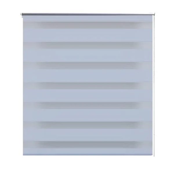 Estore de rolo 40 x 100 cm, linhas de zebra / Branco - Image 2