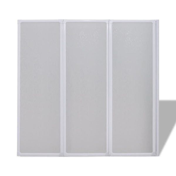 Painel de vidro dobravel para banheira 3 peças 141 x 132 cm - Image 3
