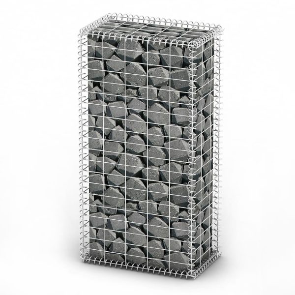 Cesto gabião arame galvanizado 100 x 50 x 30 cm
