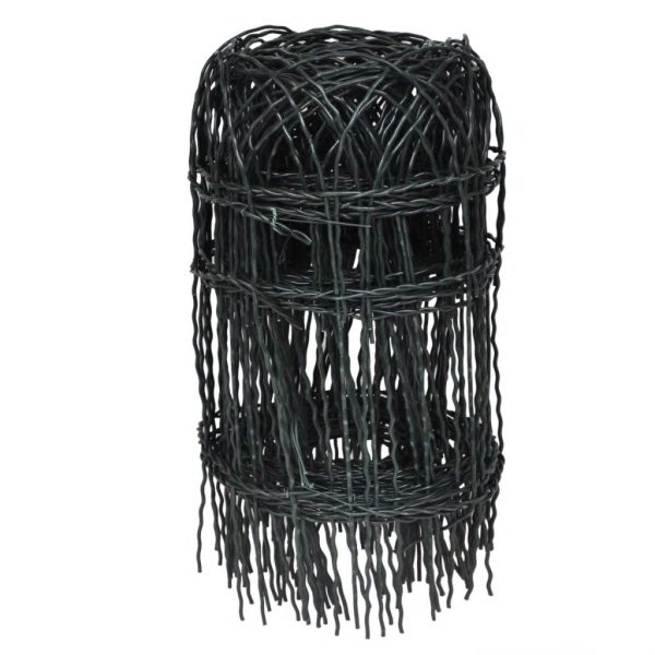 Cerca divisória para jardim em ferro revestido a pó 25x0,4 m - Image 2