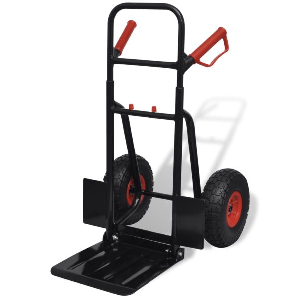 Carrinho de Metal com Função Telescópica  - Preto e Vermelho - Image 2