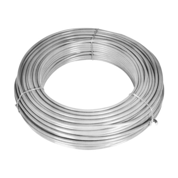 Cerca de arame com postes 15x0,8 m aço galvanizado prateado - Image 3