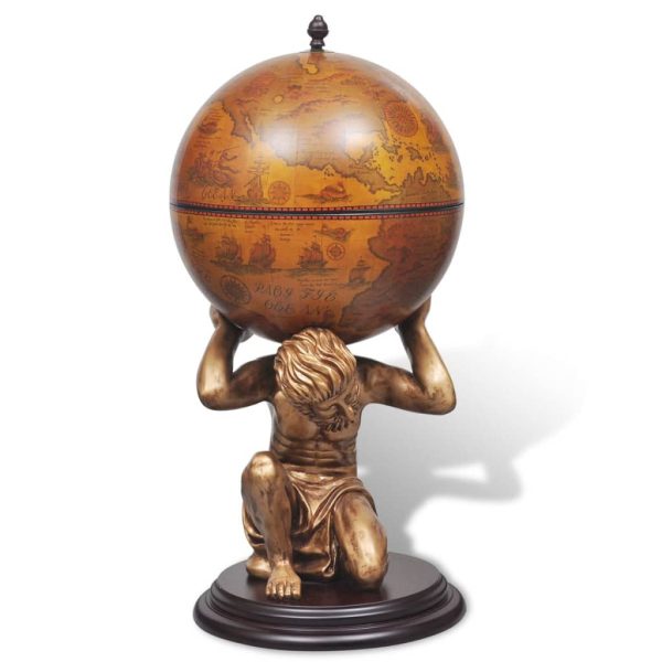 Bar globo terreste para vinho design Atlas 42x42x85 cm - Image 3