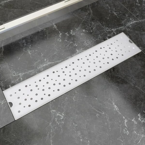 Dreno de chuveiro linear bolhas 530x140 mm aço inoxidável