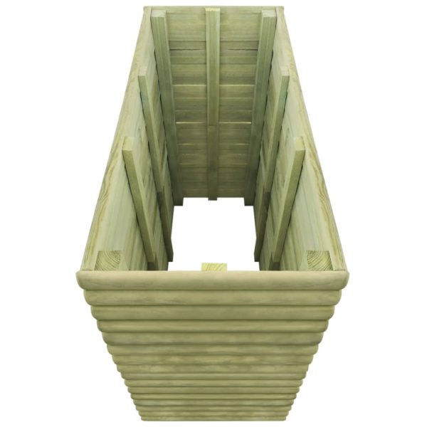 Canteiro elevado para jardim 106x56x96 cm pinho impregnado - Image 3