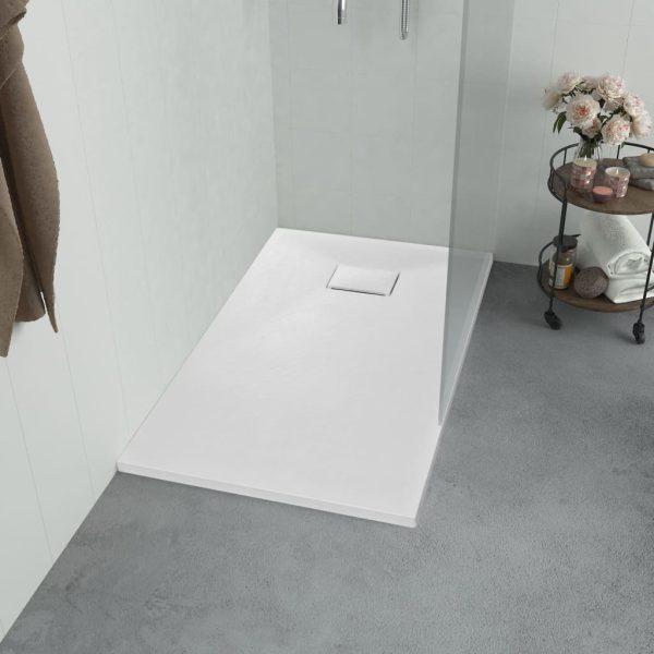 Base de chuveiro SMC 100x80 cm branco