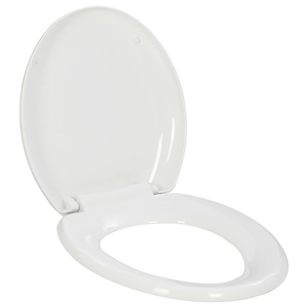 Tampo de sanita fecho suave com design remoção rápida branco