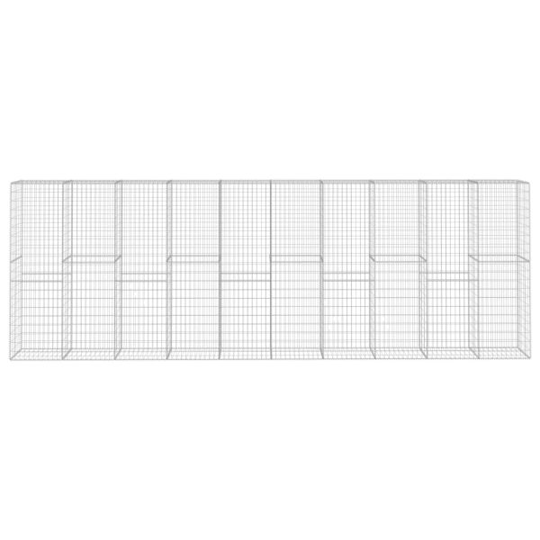 Muro gabião com tampa 600x50x200 cm aço galvanizado - Image 3