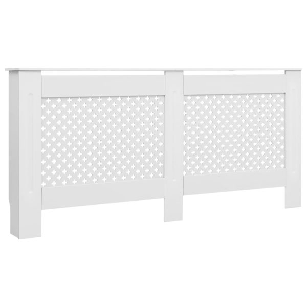 Cobertura de radiador 172x19x81,5 cm MDF branco - Image 2