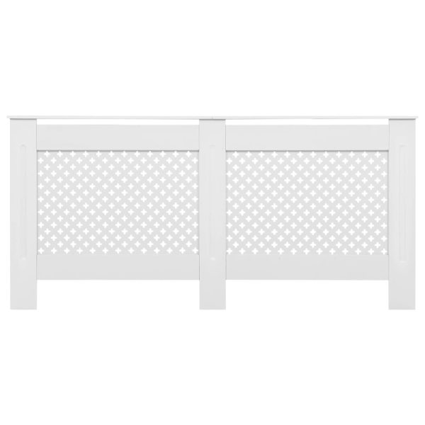 Cobertura de radiador 172x19x81,5 cm MDF branco - Image 3