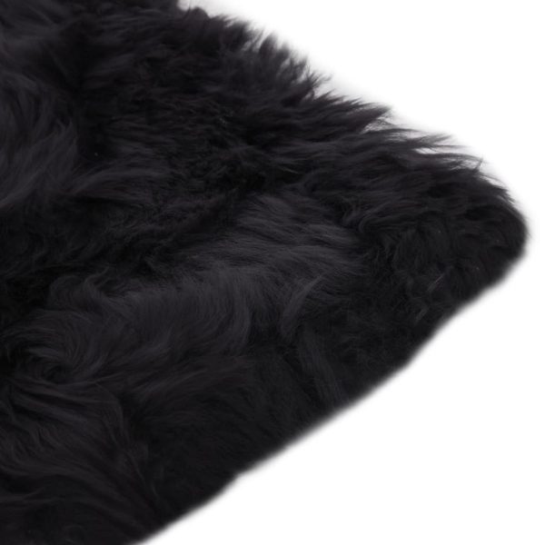 Almofadas cadeira 2 pcs 40x40cm pele carneiro cinzento-escuro - Image 3