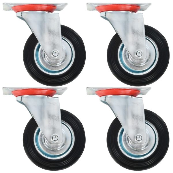 16 pcs rodas giratórias 100 mm