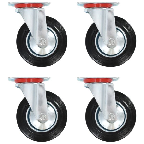 8 pcs rodas giratórias 160 mm