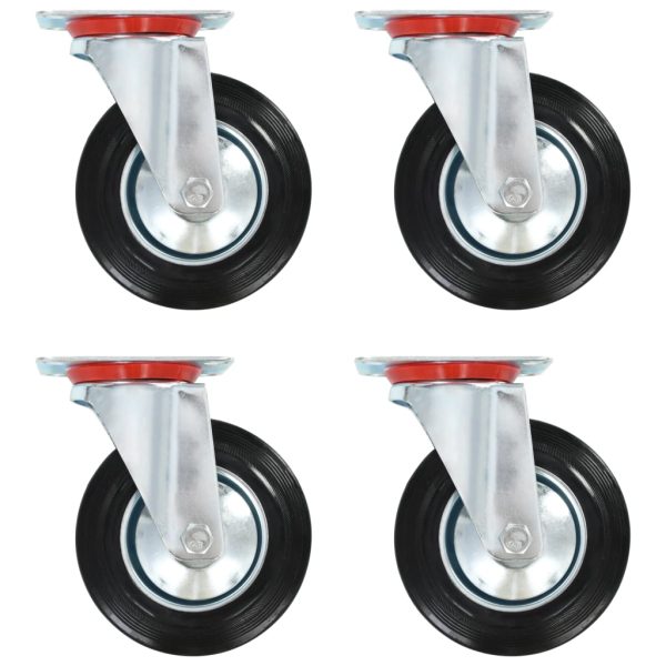 12 pcs rodas giratórias 160 mm