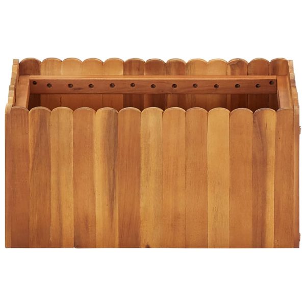 Vaso/floreira de jardim 50x30x25 cm madeira de acácia maciça - Image 2