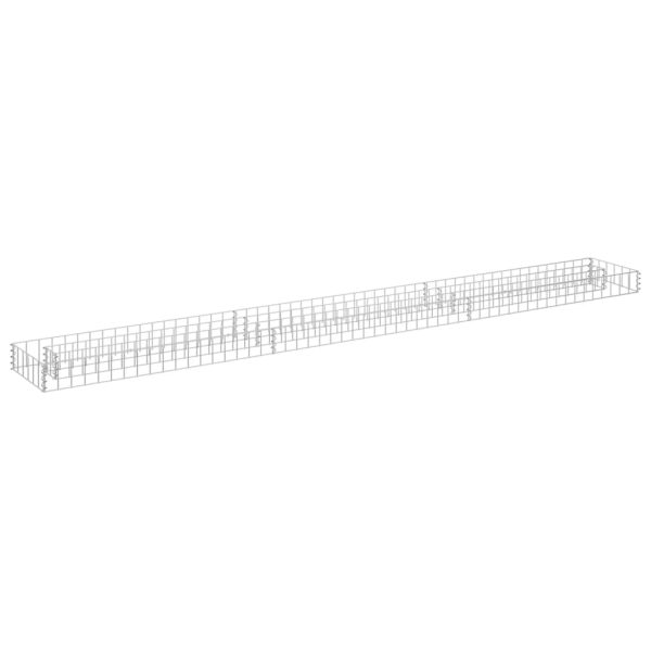 Canteiro elevado/cesto gabião 270x30x10 cm aço galvanizado - Image 2