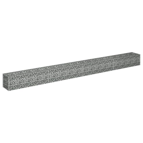 Canteiro elevado/cesto gabião 360x30x30 cm aço galvanizado - Image 3