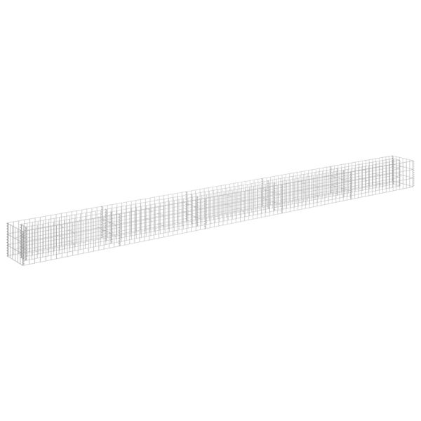 Canteiro elevado/cesto gabião 450x30x30 cm aço galvanizado - Image 2