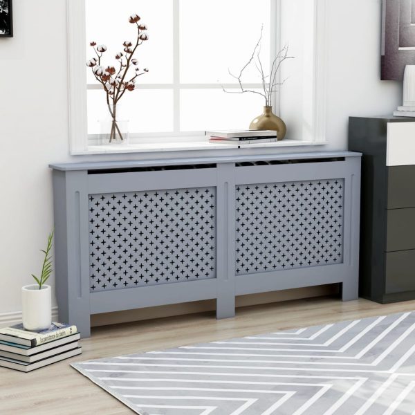 Cobertura de radiador 172x19x81 cm MDF antracite