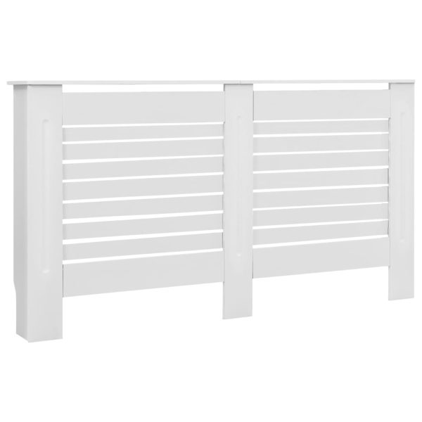 Coberturas de radiador 2 pcs 152x19x81,5 cm MDF branco - Image 3