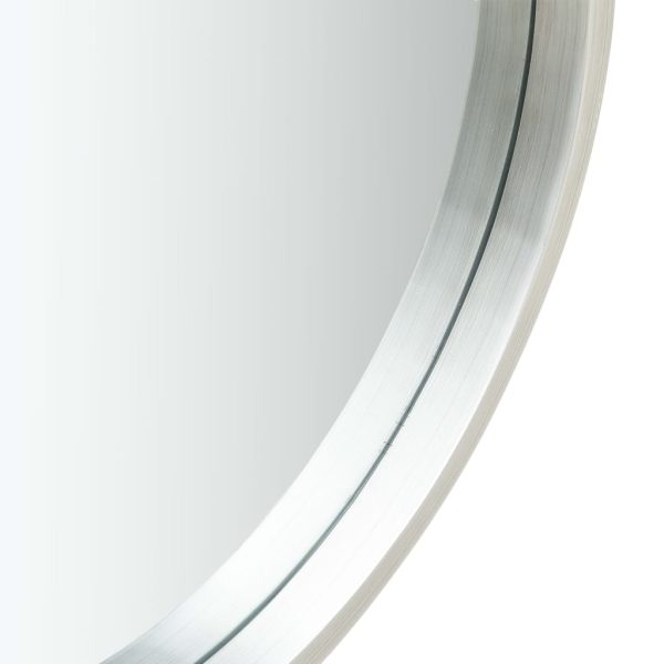 Espelho de parede com alça 50 cm prateado - Image 3
