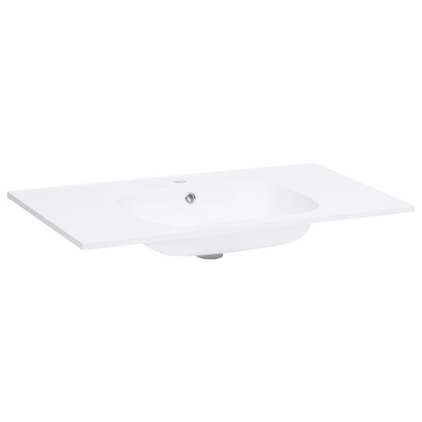 Lavatório de embutir 805x460x105 mm SMC branco - Image 2