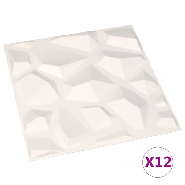 12 pcs Painéis de parede 3D 0,5x0,5 m 3 m² - Image 2