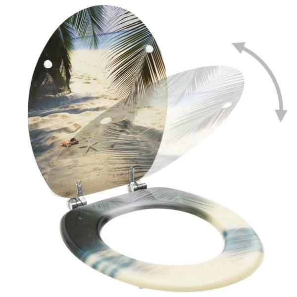 Assento de sanita com tampa MDF design praia - Image 2