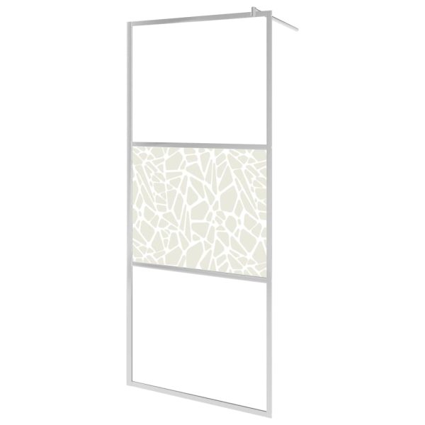 Divisória de chuveiro 80x195 cm vidro ESG design pedras - Image 2