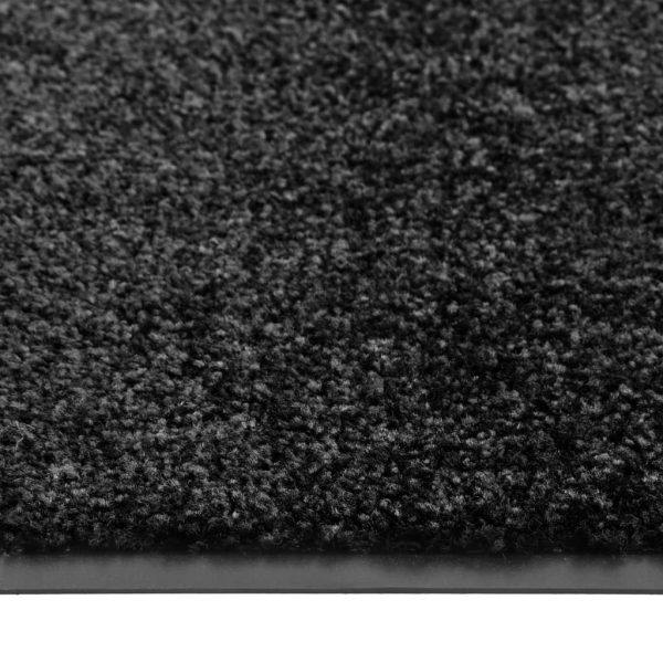 Tapete de porta lavável 120x180 cm preto - Image 3