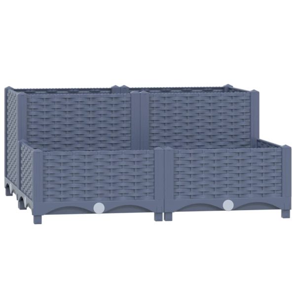 Canteiro elevado 80x80x38 cm polipropileno - Image 2