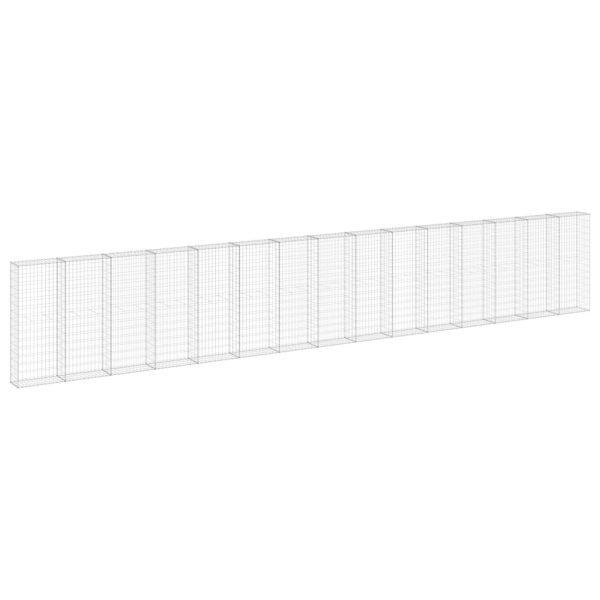 Muro gabião com tampas aço galvanizado 900x30x150 cm - Image 2